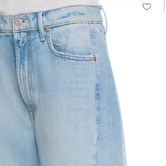 MOTHER NEW THE FULL PIPE FLOOD HIGH RISE BARREL JEANS IN BACK PEDAL SIZE 30 - Picture 8 of 14